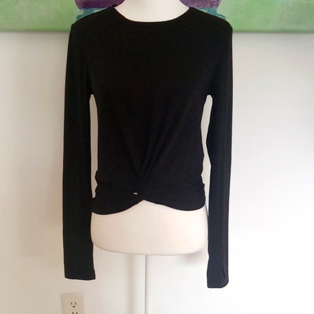 Athlea Black Long Sleeve Top